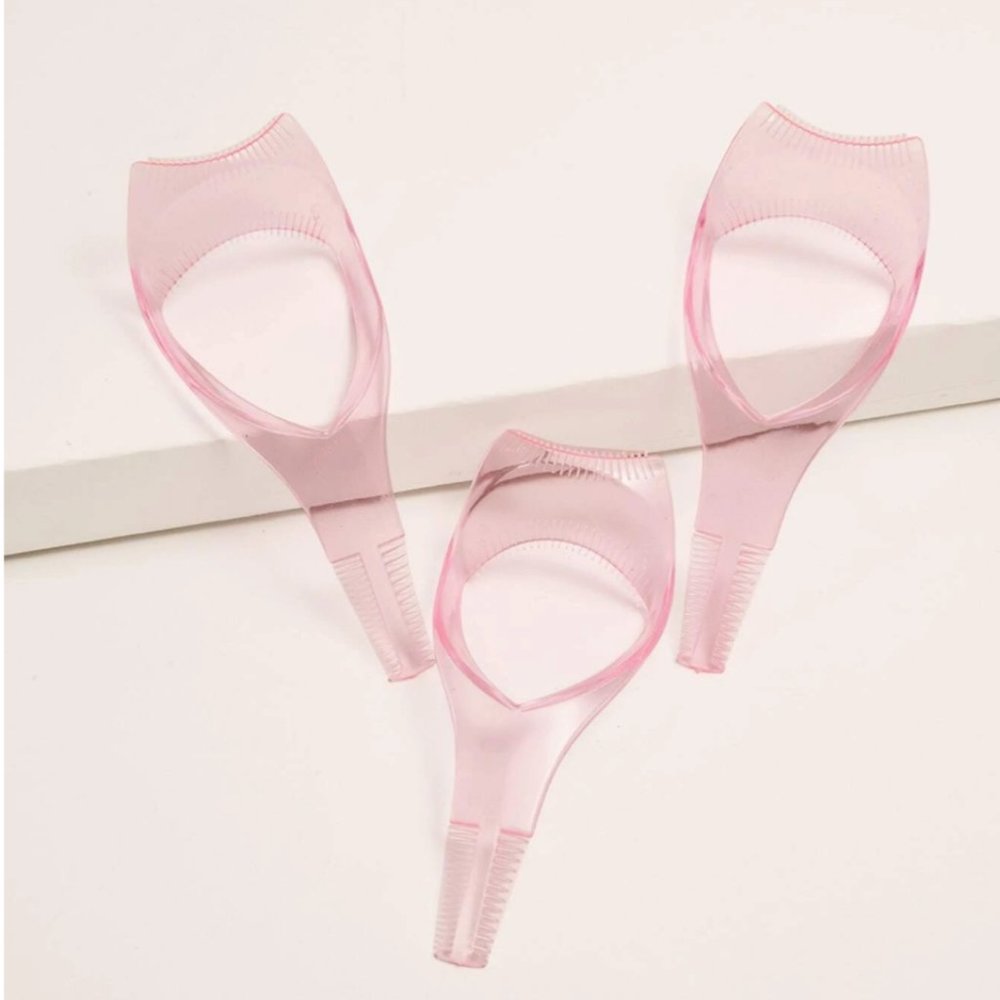 3pcs 3 In 1 Eyeliner Guide Template Mascara Makeup New - Picture 2 of 3